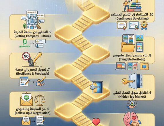 10 خطوات ذهبية للحصول على وظيفة