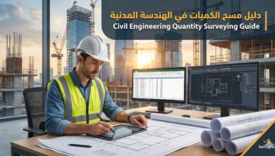 كيفية حساب الكميات في الهندسة المدنية