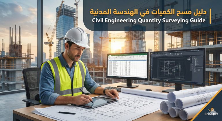 كيفية حساب الكميات في الهندسة المدنية