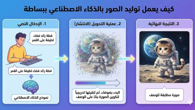 كيف يعمل توليد الصور بالذكاء الاصطناعي