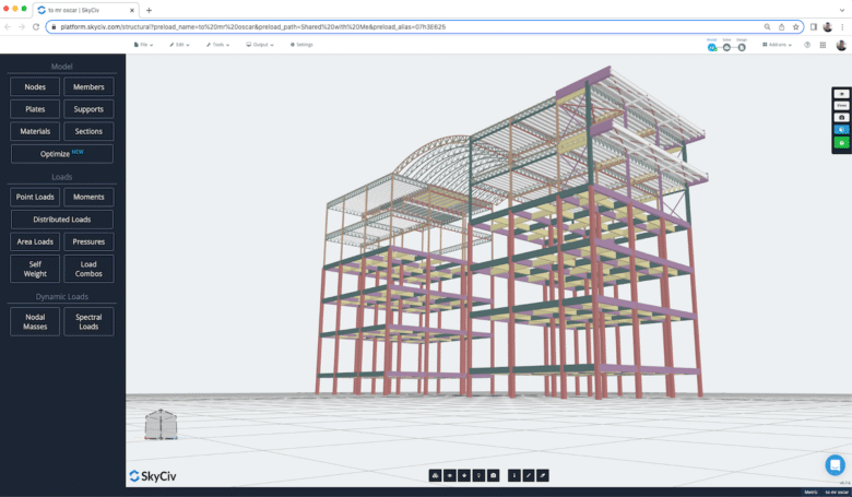 SkyCiv Structural 3D — أبسط طريق للتعرف على التحليل الإنشائي الحديث