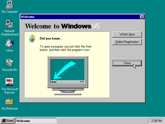 ويندوز الإصدار الخامس 1995 (Windows 95)