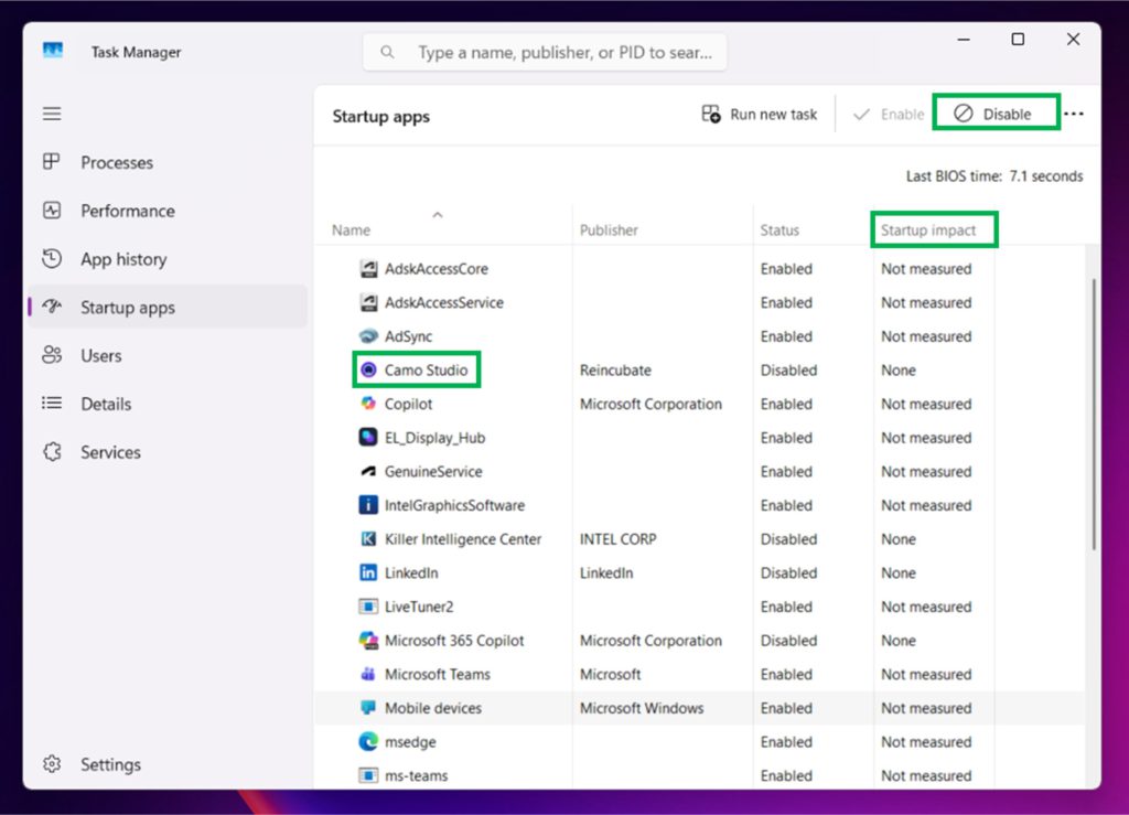 التحكم في برامج بدء التشغيل لتسريع الكمبيوتر