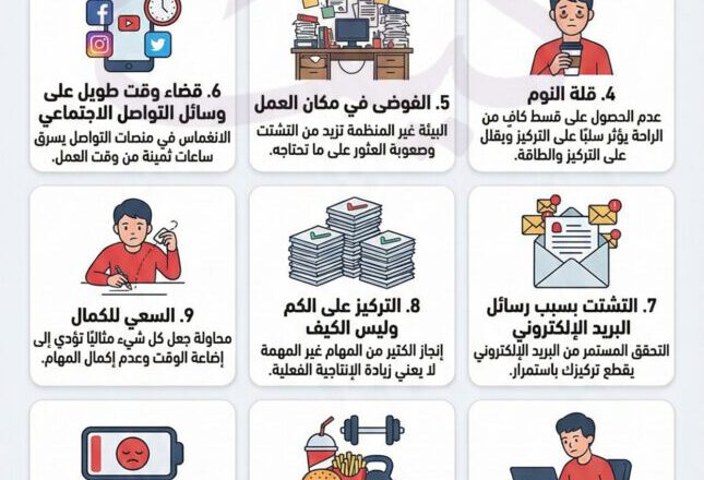 15 عادة قاتلة للإنتاجية ... تخلص منها الآن وضاعف إنتاجيتك