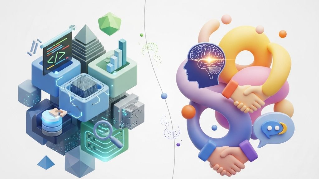 الفرق بين المهارات الصعبة والناعمة في سوق العمل الحديث
