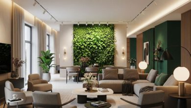 تصميم داخلي عصري لغرفة معيشة مودرن عام 2026