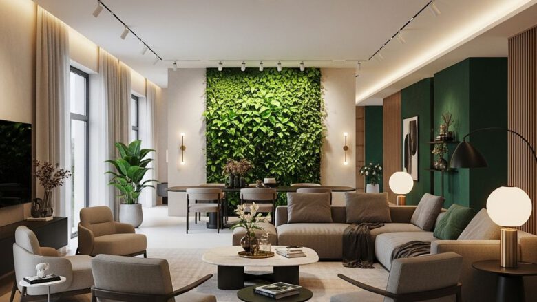 تصميم داخلي عصري لغرفة معيشة مودرن عام 2026