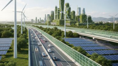 تصميم مستقبلي لهندسة الطرق المستدامة والبنية التحتية الخضراء