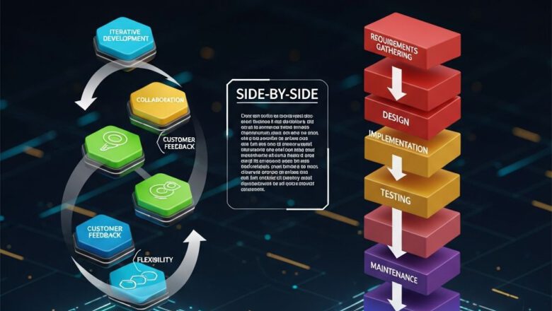 مقارنة بين منهجية Agile والشلال في إدارة المشاريع الحديثة