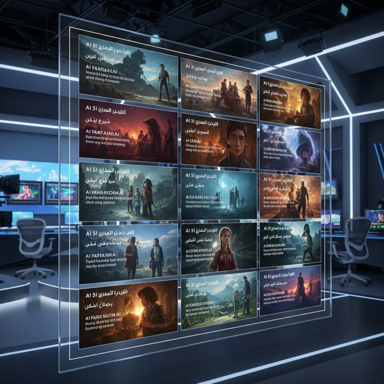 لوحة قصة احترافية مصممة بواسطة Gemini لفيلم ذكاء اصطناعي - إنشاء فيديو باستخدام Gemini