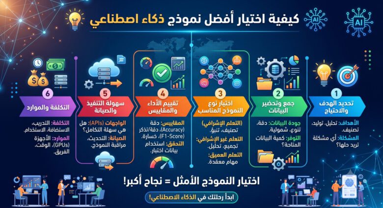 كيفية اختيار أفضل نموذج ذكاء اصطناعي - شرح مبسط
