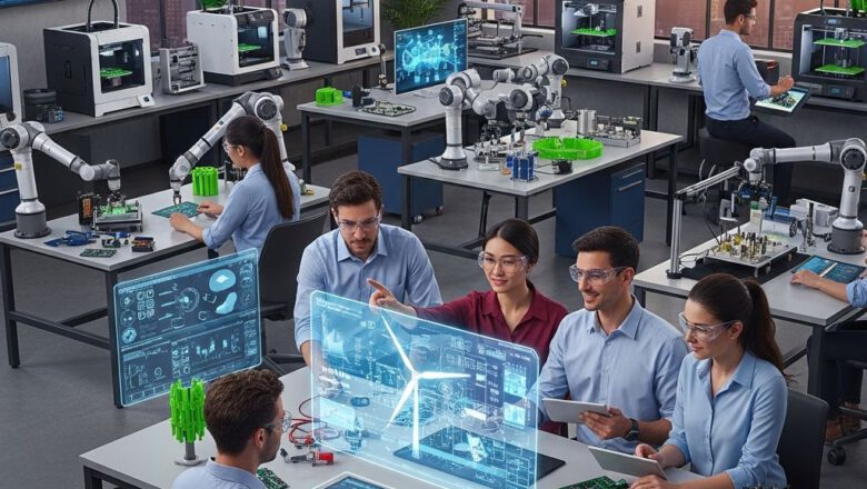 مختبر هندسي حديث يوضح التكنولوجيا المتقدمة - كيف تصبح مهندسا ناجحا