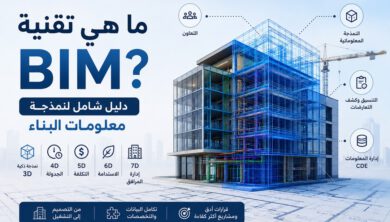 تقنية BIM ونمذجة معلومات البناء واستخداماتها في المشاريع الهندسية