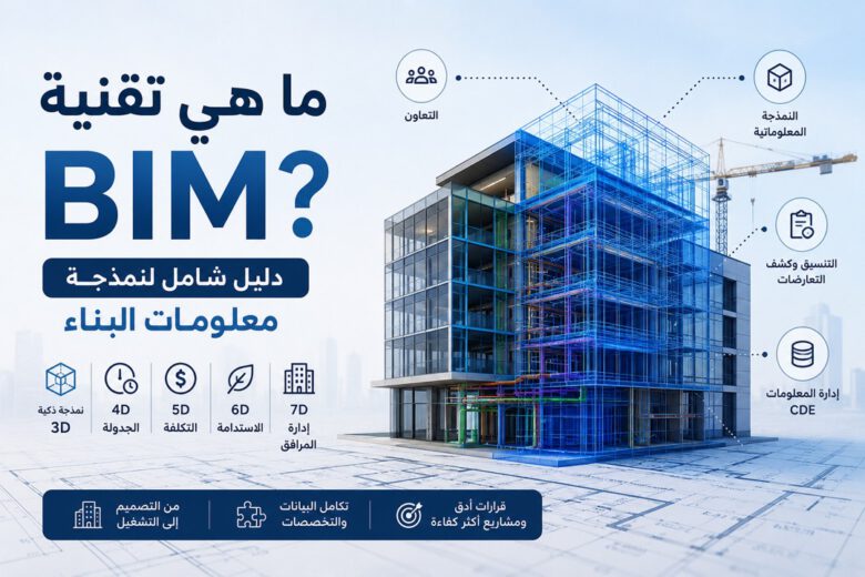 تقنية BIM ونمذجة معلومات البناء واستخداماتها في المشاريع الهندسية