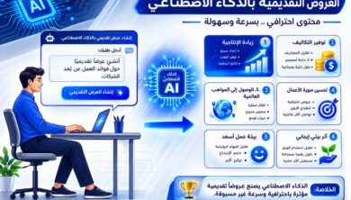 إنشاء عروض تقديمية بالذكاء الاصطناعي
