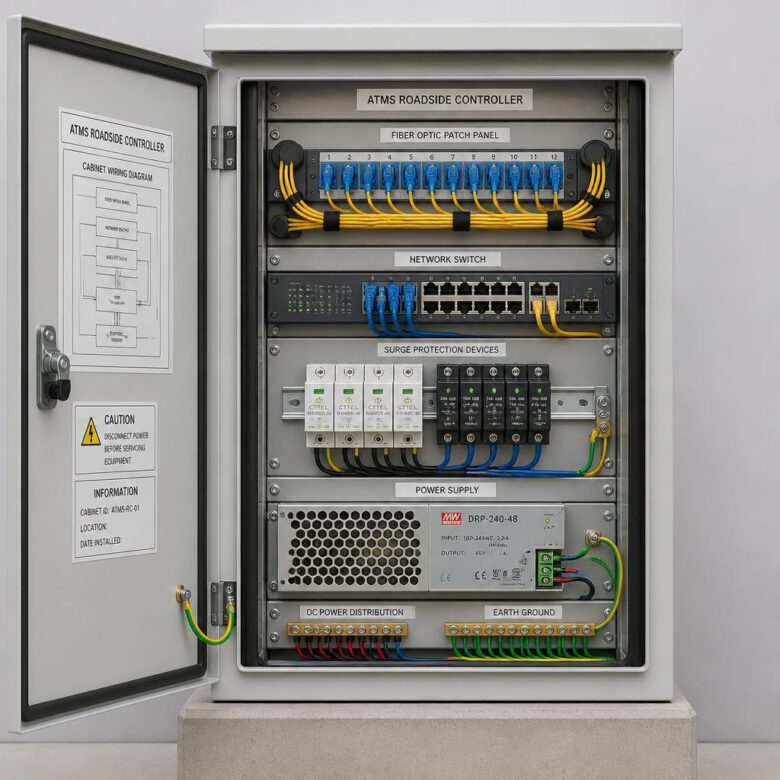 مكونات خزانة تحكم ميدانية لنظام إدارة المرور المتقدم - دليل أنظمة إدارة المرور المتقدمة ATMS