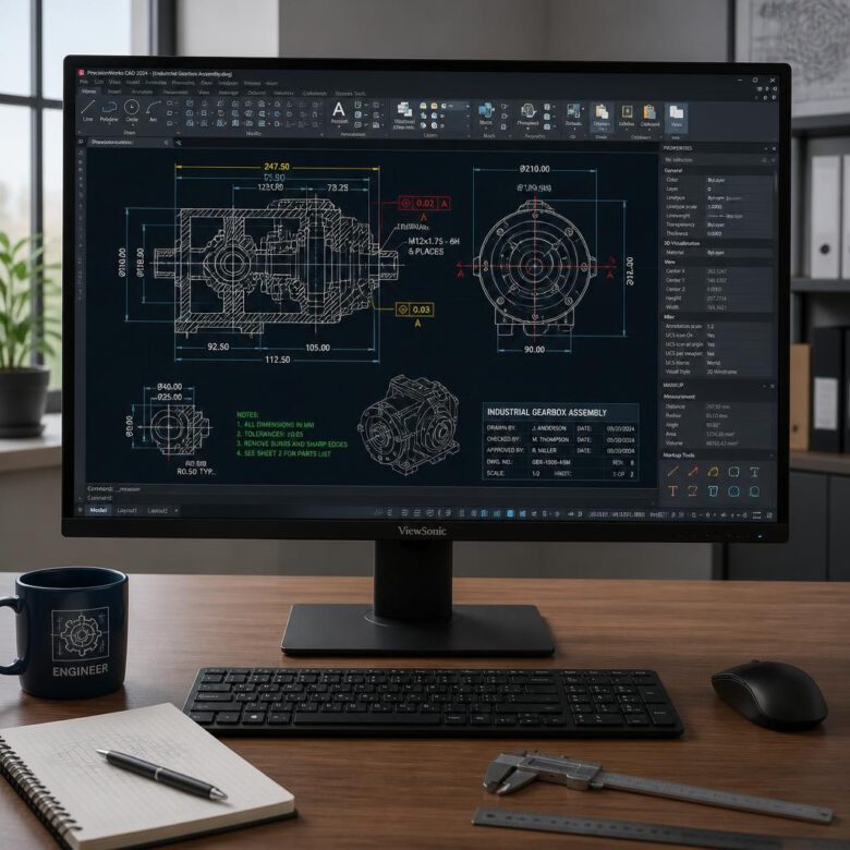 فتح مخطط هندسي كبير باستخدام برنامج PDF-XChange Editor بسرعة عالية