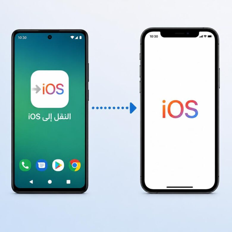 تطبيق النقل إلى iOS لنقل البيانات من أندرويد إلى آيفون