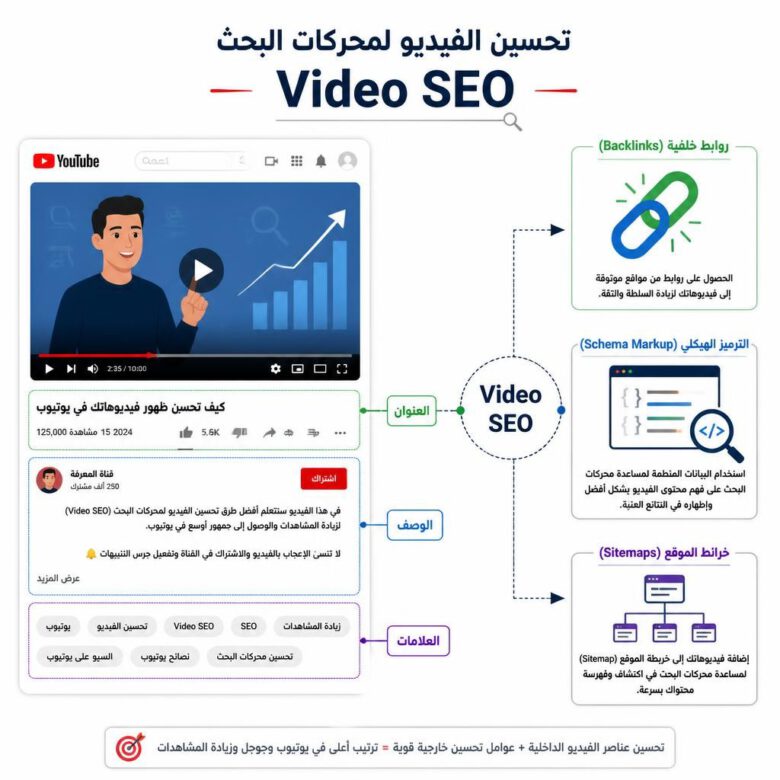 تحسين محركات البحث للفيديو (سيو الفيديو) على يوتيوب
