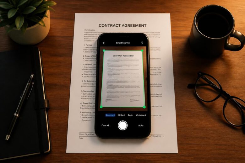 تحويل الهاتف إلى ماسح ضوئي سريع لمسح المستندات الرقمية باحترافية