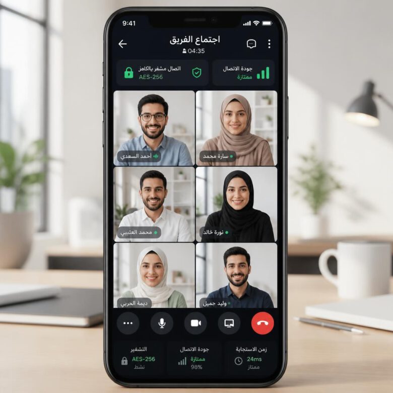 شاشة مكالمة فيديو عالية الجودة على هاتف ذكي باستخدام أحدث البرامج - تنزيل برامج الهاتف الذكي