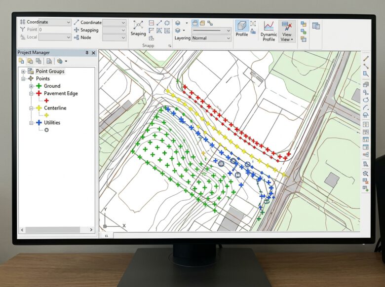 تنظيم نقاط الرفع داخل مجموعات نقاط في Civil 3D - طريقة إضافة نقاط الرفع المساحي إلى Civil 3D.