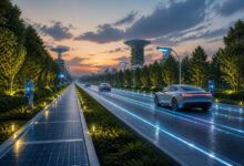 طريق ذكي مستدام لعام 2026 مزود بمسارات شحن استقرائي وحساسات رقمية متطورة